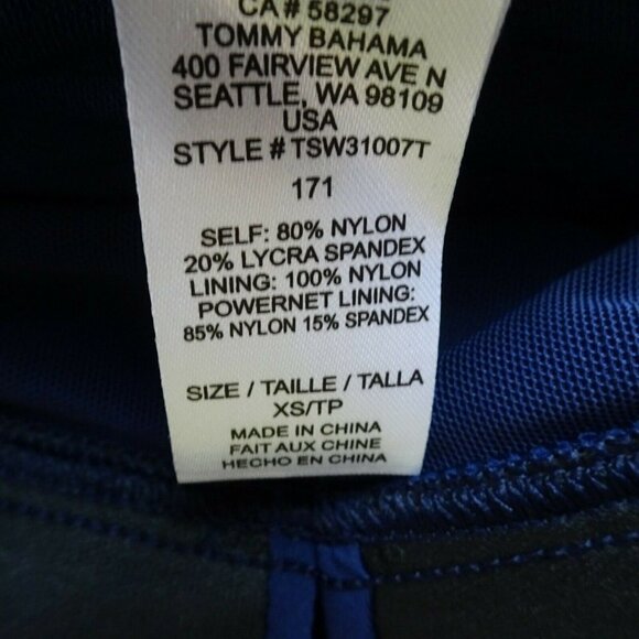 NWT Tommy Bahama Pearl Halter Tankini Swim Top Shirred Mare Navy Stretch - Picture 8 of 12